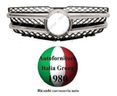 GRIGLIA ANTERIORE CROMATA-NERA MASCHERA PER MERCEDES GLK X204 08>12 2008>2012