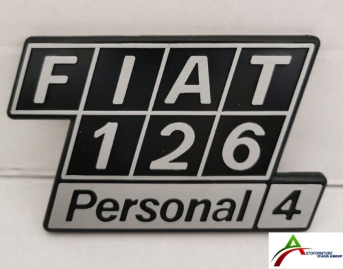SCRITTA SIGLA LOGO TARGHETTA COFANO POSTERIORE FIAT 126 PERSONAL 4 acquista online