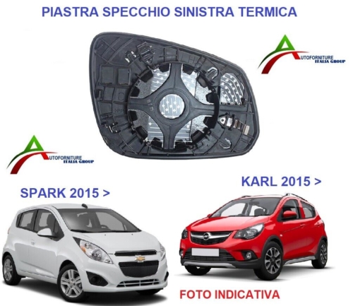 PIASTRA SPECCHIO TERMICA SINISTRA  SX COMPATIBILE PER SPARK 2015> E KARL 2015> acquista online