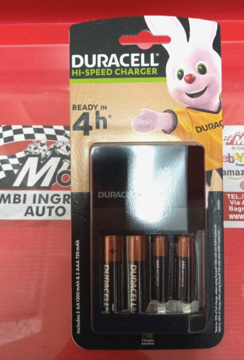 94118584 DURACELL CARICATORE CARICA BATTERIE 4 PILE RICARICABILI 2 AA + 2 AAA acquista online
