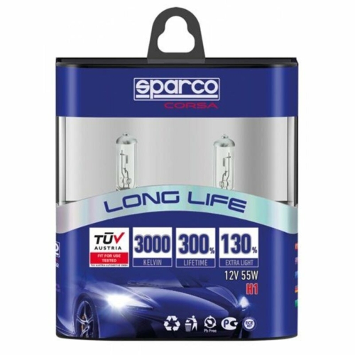 SPCB1001 COPPIA LAMPADINE LAMPADE SPARCO LONG LIFE H1 12V 55W X AUTO MOTO acquista online