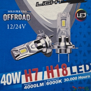 KIT LAMPADA H7/H18 LED PLUG&PLAY 40W