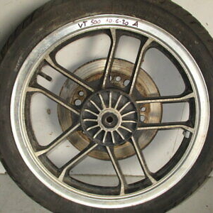 Ruota Anteriore Cerchio Disco Freno Freni Honda VT 500 CD 1985 1988 Front Wheel